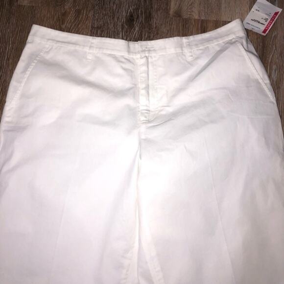 ATM Anthony Thomas Melillo White Cotton Poplin Cropped Trouser Pants Size 8 NWT - Picture 5 of 11